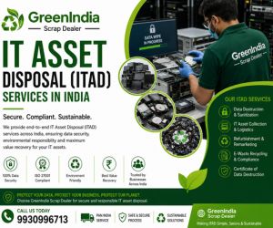 IT Asset Disposal (ITAD) Services in India – Secure Data Destruction, IT Equipment Disposal, Asset Recovery & E-Waste Recycling